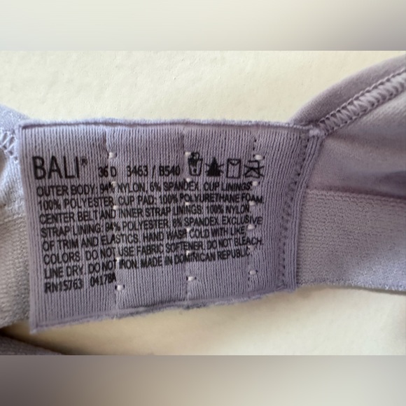 Bali Full Coverage Bra 36D - Picture 4 of 4